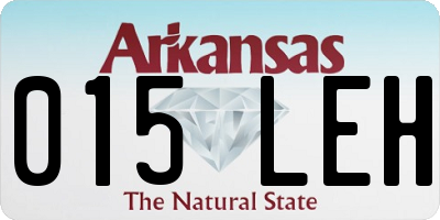 AR license plate 015LEH