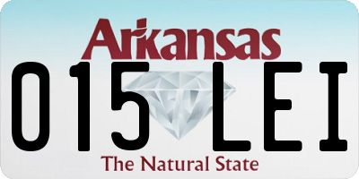 AR license plate 015LEI
