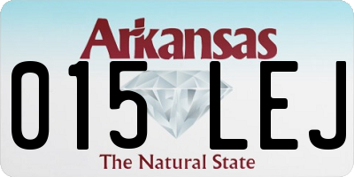 AR license plate 015LEJ
