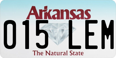 AR license plate 015LEM