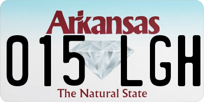 AR license plate 015LGH