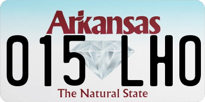 AR license plate 015LHO
