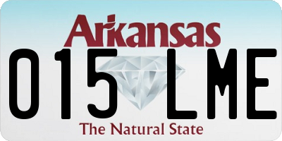 AR license plate 015LME