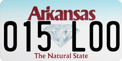 AR license plate 015LOO