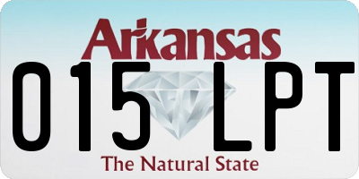 AR license plate 015LPT