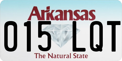 AR license plate 015LQT