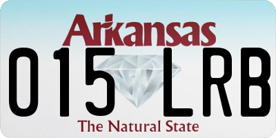 AR license plate 015LRB