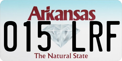 AR license plate 015LRF