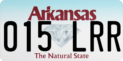 AR license plate 015LRR