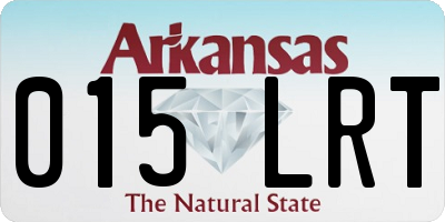 AR license plate 015LRT