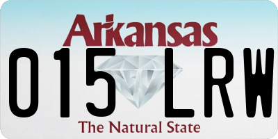 AR license plate 015LRW