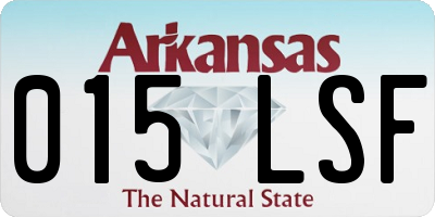 AR license plate 015LSF
