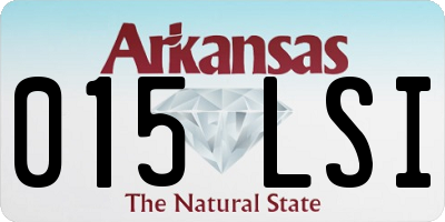 AR license plate 015LSI
