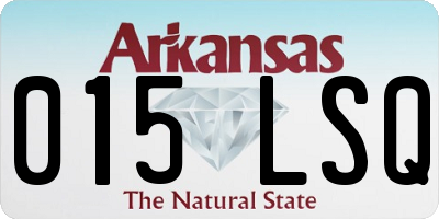 AR license plate 015LSQ