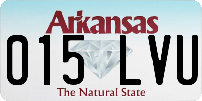 AR license plate 015LVU