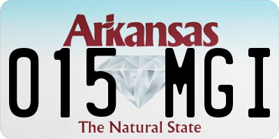 AR license plate 015MGI