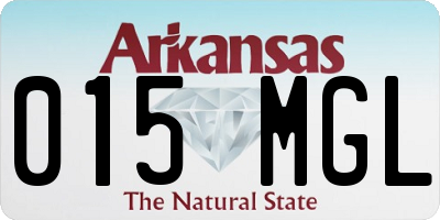AR license plate 015MGL