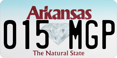 AR license plate 015MGP