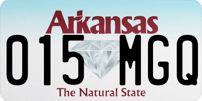 AR license plate 015MGQ