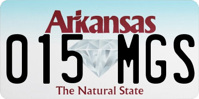 AR license plate 015MGS