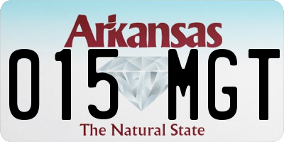 AR license plate 015MGT