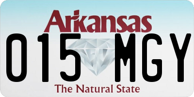 AR license plate 015MGY