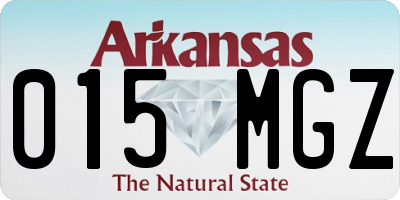 AR license plate 015MGZ