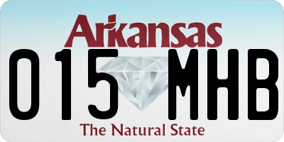 AR license plate 015MHB