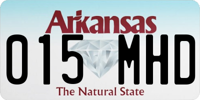 AR license plate 015MHD