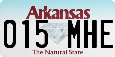 AR license plate 015MHE