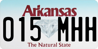 AR license plate 015MHH