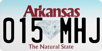 AR license plate 015MHJ