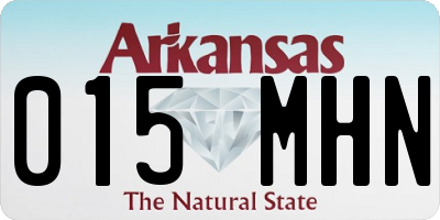 AR license plate 015MHN