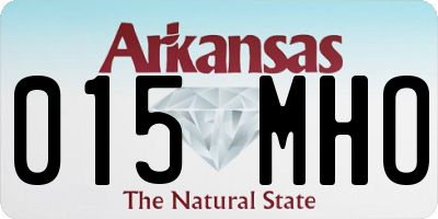 AR license plate 015MHO