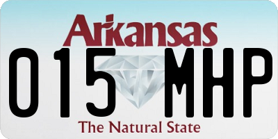AR license plate 015MHP