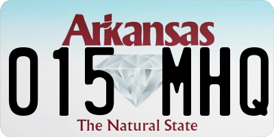 AR license plate 015MHQ