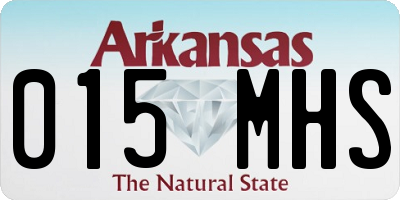 AR license plate 015MHS