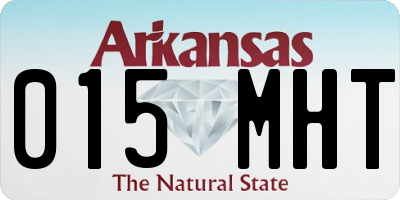 AR license plate 015MHT