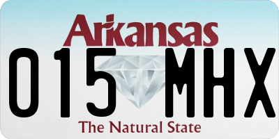 AR license plate 015MHX
