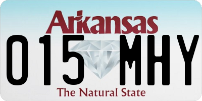 AR license plate 015MHY