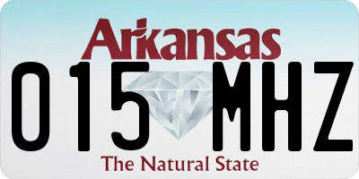AR license plate 015MHZ