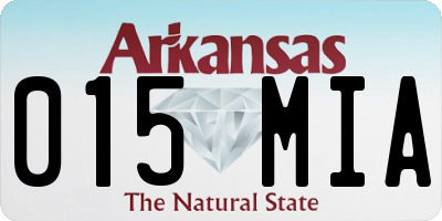 AR license plate 015MIA