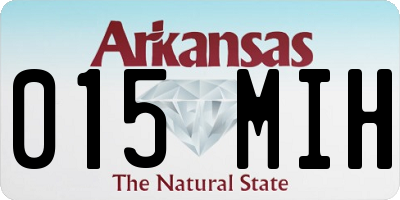 AR license plate 015MIH