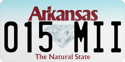 AR license plate 015MII