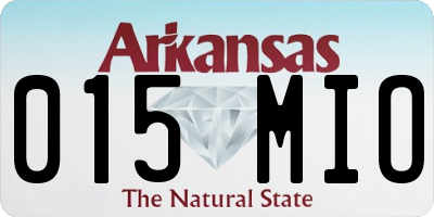 AR license plate 015MIO