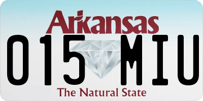 AR license plate 015MIU