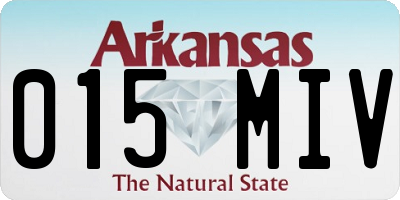 AR license plate 015MIV