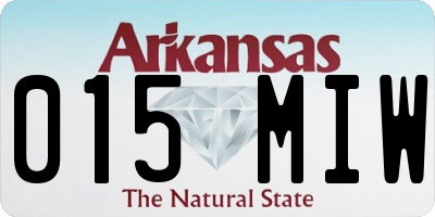 AR license plate 015MIW