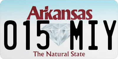 AR license plate 015MIY