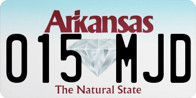 AR license plate 015MJD